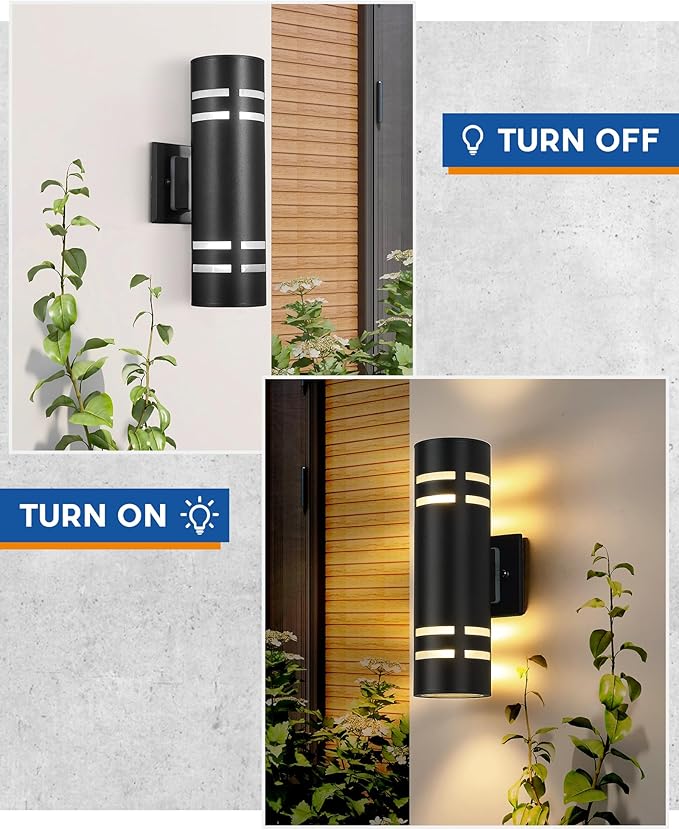 TENGXIN Outdoor Wall Sconce, Waterproof Wall Light Fixture,Porch Light,Wall Mount Light, Stainless Steel 304 | Lumora