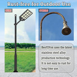13Ft Tall Street Light Pole - Outdoor Metal Split Heavy Duty Street Lamp Post for Outside Large Solar Street Lights | Lumora