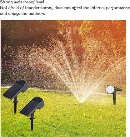 Solar Lawn Light 5.5V 2W LED Waterproof Solar Pathway Lights for Outdoor Garden Yard - Auto On/Off, Dual Brightness Modes, Weather for Pathway and Garden Lighting