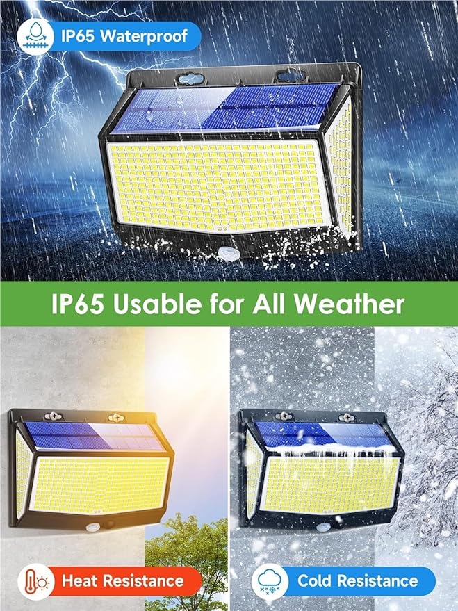 QUQUQ Solar Pathway Lights Wireless Solar Powered Outdoor Lights Garden Easy Installation Yard Patio Decor