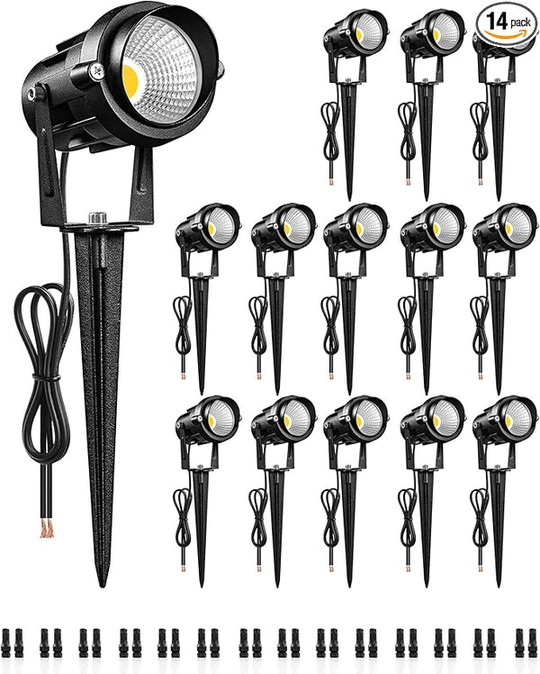 6W 700LM Low Voltage Landscape Lighting, 12V AC/DC 3000K Warm White LED Low Voltage Landscape Lights, IP65 | Lumora