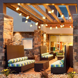 150FT(2x75FT) LED Outdoor String Lights S11 Dimmable Patio Light, with 44+3 Waterproof Shatterproof Edison 2700K | Lumora