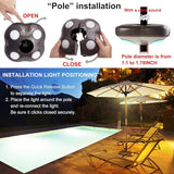 Umbrella Light Battery Operated, 16 RGB Color Changing Patio Umbrella Lights with Remote, Outside Under Umbrella | Lumora