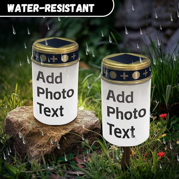 Solar Garden Lights for Cemetery Customizable Solar Lights Outdoor Garden, Eternal Lights for Cemetery Grave | Lumora