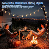 Bosceos Outdoor G40 LED Globe String Lights 50FT Dimmable Shatterproof Waterproof Patio Lights with 25+2 Bulbs | Lumora