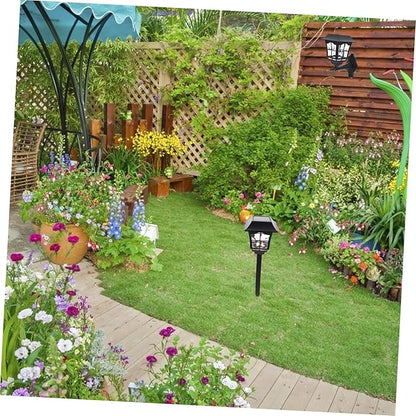 Happyyami 2pcs Solar Motion Lights Outdoor Solar Led Garden Lights for Path Garden Wedding Patio