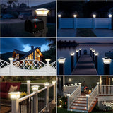 T-SUN Solar Post Cap Lights, Waterproof Outdoor Solar Powered Deck Fence Post Lights for 4 X 4 Wooden/Vinyl Posts | Lumora