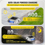 VEVOR Driveway Lights 16-Pack, Solar Driveway Lights with Switch Button, Solar Deck Lights Waterproof, Wireless | Lumora