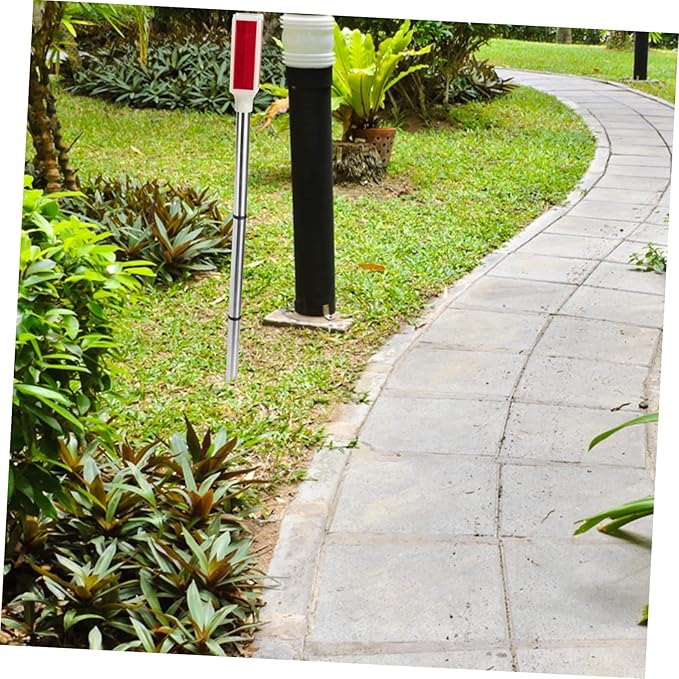 Solar Light Outdoor Solar Lights Outdoor Lamp Outdoor Walkway Lights Sidewalk Reflective Marker Garden Reflectors for Driveway Metal Red LED