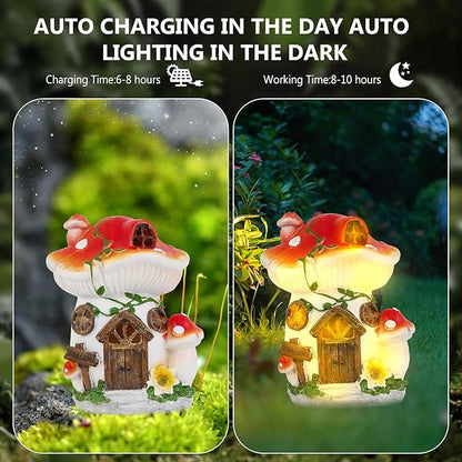 Solar Statue Lights of Adorable and Radiant Owl-Outdoor Decoration Figurines for Lawn,Patio Accessories, Yard Decor,Unique Gifts for Women Mom Grandma or Homewarming