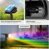 Kingsyard Solar Lights Outdoor Waterproof IP68, 47 LEDs 3 Lighting Modes USB & Solar Powered Garden Yard Pathway | Lumora