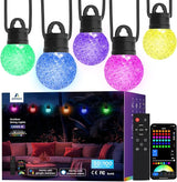 APPECK Outdoor String Lights 100FT, RGBW Smart Patio Lights with 111 Scene Modes, Christmas String Lights with 50 | Lumora