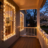 150 LED Warm White Christmas Lights, UL Certified 22# Green Wire 50 Ft, Commercial Grade Decorative Lighting | Lumora