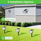 nipify Solar Spot Lights Outdoor Motion Sensor with 3 Modes, Solar Spotlights Outdoor Waterproof 2-in-1 Auto On/Off | Lumora