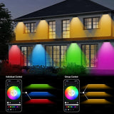 Party Lights Outdoor Smart Flood Light, 180W RGBCW Color Changing LED, 2700–6500K Tunable White, WiFi App & Voice | Lumora