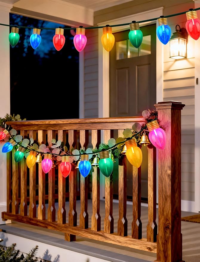 Enchanting Christmas Bubble Lights - 10-Light Bubbling Christmas Light String Creates a Cozy, Magical Glow, Multicolor Decorative Lights for Indoor Christmas Tree, Party & Holiday Ambiance