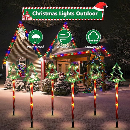 Floor Lamp Solar Christmas Lights 8 Modes Xmas Tree Lights Waterproof Outdoor Decorations Ornament Christmas Lamp Outdoor Lawn Stake Green