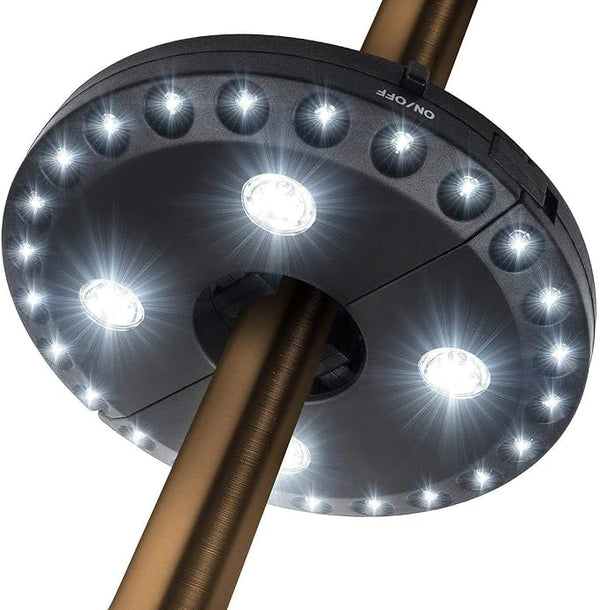 Patio Umbrella Light 3 Brightness Modes Cordless 28 LED Lights-4 x AA Battery Operated,Umbrella Pole Light for | Lumora