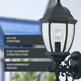 Designers Fountain Tiverton Outdoor Light Fixture, 24.25 Inch Exterior Wall Lantern Sconce for Front Door, Patio | Lumora