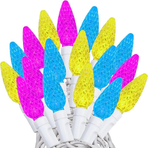 Novelty Lights 24FT 70 LED C6 Easter String Lights - Commercial Grade Outdoor Spring Tree Decorations | Lumora