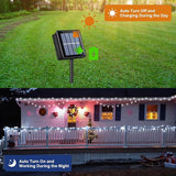 QITONG Solar Christmas Lights Outdoor Waterproof, 2 Pack Each 66ft 200 LED Christmas String Lights, 8 Modes Green | Lumora