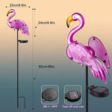 Solar Lights Outdoor,Flamingo Gifts for Women,Pink Flamingos for Yard Art Decor,Solar Metal Flamingo Lights | Lumora