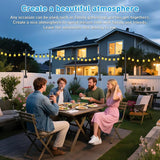 10 Pack 2.8Ft String Light Poles,Light Poles for Outside Lights,Outdoor with Fence Brackets Hanging Lights,Metal | Lumora