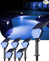T-SUN Solar Lights Outdoor Waterproof IP65, 6Pack LED Solar Spot Lights Color Changing IP65 Waterproof Smart Auto | Lumora