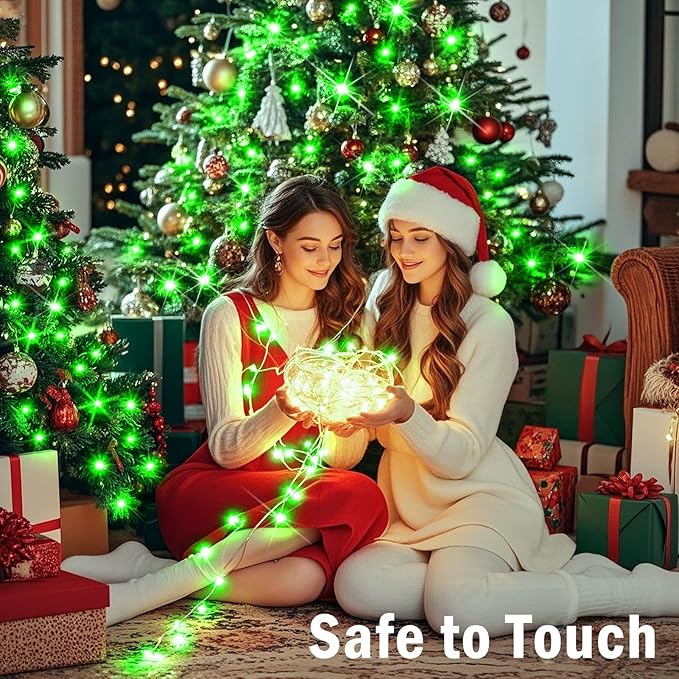 SAUIRS 197FT 500 LED Christmas Lights Outdoor String Lights with 8 Modes Timer Waterproof Fairy Light Plug in for | Lumora