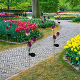 4pack Outdoor Solar Tulip Led Flower Garden Stake Light, Yard Decorative Light Up Tulip Flowers, Decorative Solar | Lumora
