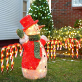 10 Pieces 10 Inch Christmas Garden Outdoor Solar Lights, Small Candy Cane Pathway Markers Lights Waterproof Outdoor | Lumora