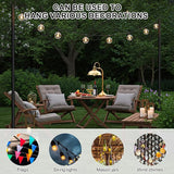 6 Pack String Light Poles for Outdoor, 10 ft Outside String Light Pole Hanging Party Wedding Decorations for Lawn | Lumora