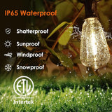 120FT LED Outdoor String Lights, Patio Lights with 40 Shatterproof ST38 Vintage Edison Bulbs, Outside Hanging Light | Lumora