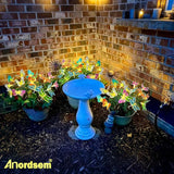 Anordsem Solar Garden Lights Outdoor: 8 Removable Optical Fiber Butterflies 2 Pack - Waterproof Fun Animal | Lumora