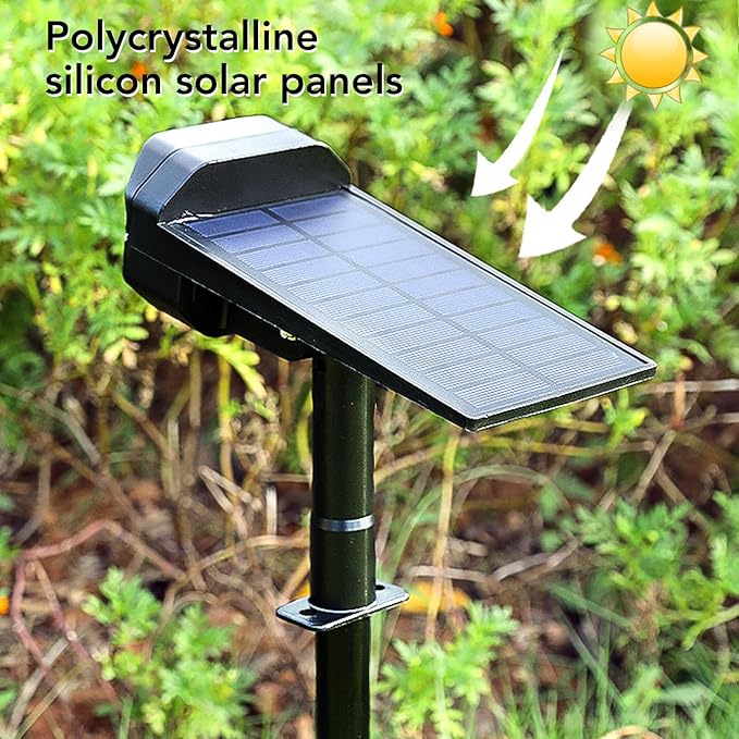 Solar Pathway Light Stake Light, Bright IP67 Waterproof Warm Lighting, Dusk to Dawn Adjustable Angle Garden Light for Lawn, Energy Saving and Easy Installation