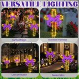 Retisee 3 Pack Easter Cross Solar Garden Lights Outdoor-12 Inch LED Lighted Cross Yard Stakes, Waterproof Solar | Lumora
