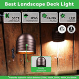 LED Deck Lights - Outdoor Landscape 12V Waterproof Lighting, Low Voltage Step Lights, Warm White & Cool White | Lumora