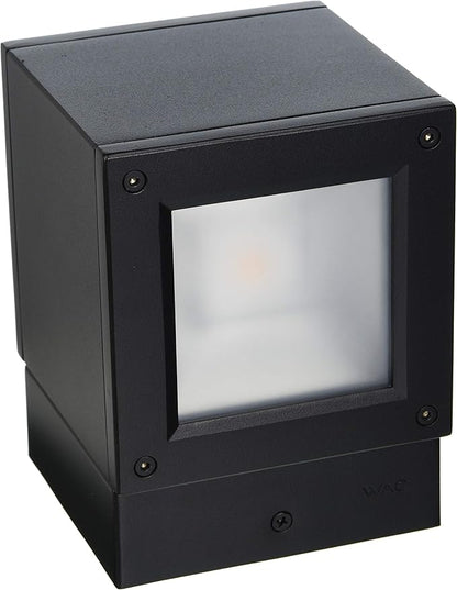 WAC Lighting WS-W2505-BK Rubix LED Outdoor Wall Light Fixture, Double Light, 3000K, Black