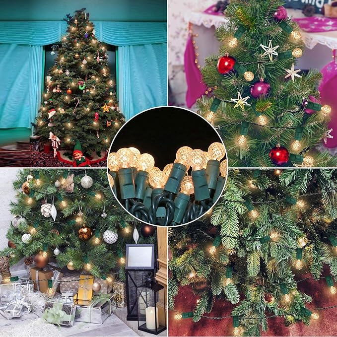 Warm White G12 LED Christmas Lights Outdoor- 71 FT 140 Count Berry LED Christmas Lights Outdoor Waterproof | Lumora