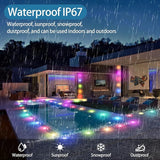HIBOITEC 10PCS Low Voltage Recessed RGB Deck Lamp φ42mm with Remote Control, LED Deck Lights Kit IP67 Waterproof | Lumora