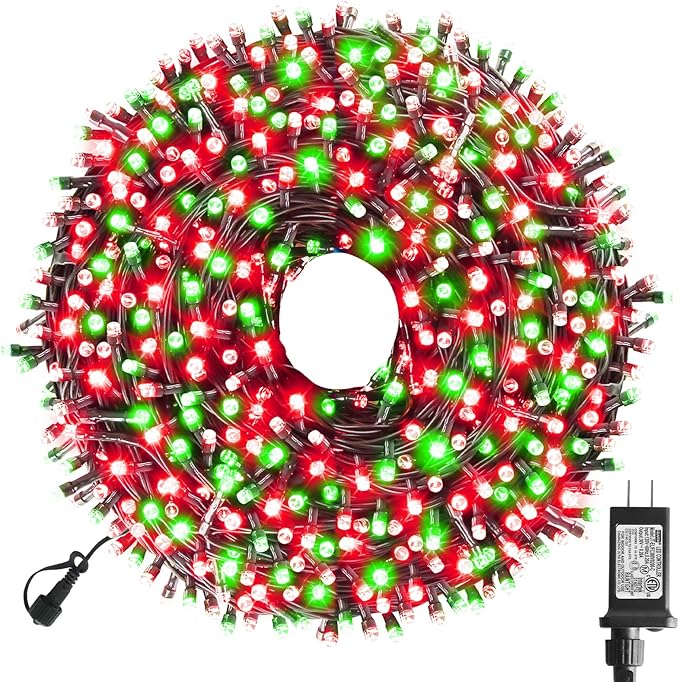 XTF2015 Christmas String Lights, 105ft 300 LED Christmas Lights 8 Modes Memory Function & Timer- UL Certified | Lumora