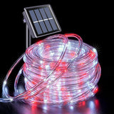 JMEXSUSS 200 LED Solar Rope Lights, 72ft IP 65 Outdoor Waterproof Christmas Lights With 8 Modes, Red and White for | Lumora