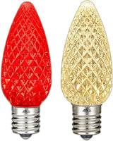 Novelty Lights 25PK C9 LED Faceted Ultra Bright Dimmable Outdoor Christmas Replacement Bulbs, Led Bulbs, Outdoor | Lumora
