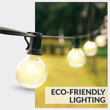 Newhouse Lighting G40LED25 25 Pack LED Clear Globe Outdoor String Fits E12 and C7 Base 1.57 Inch G40 Replacement | Lumora