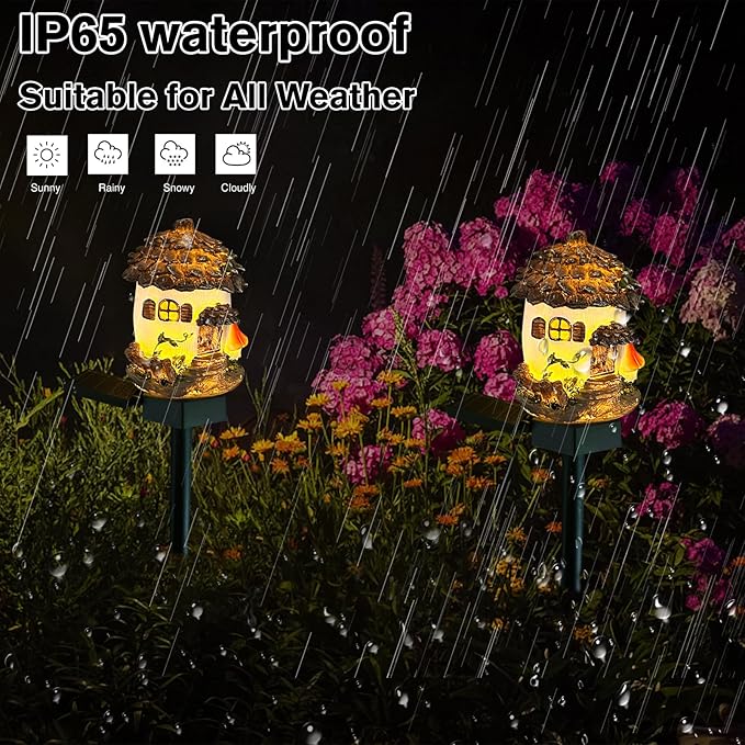 Solar Pinecone Lights for Outside, Waterproof Fairy Garden Lights Solar Christmas Lights, Decorative Fall Acorn Lights Thanksgiving Decoration Solar Garden Decor for Outdoor Lawn Yard Patio