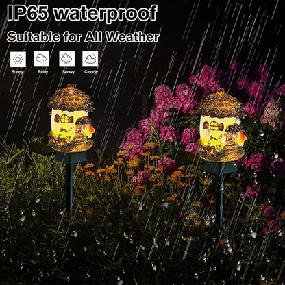 Solar Pinecone Lights for Outside, Waterproof Fairy Garden Lights Solar Christmas Lights, Decorative Fall Acorn Lights Thanksgiving Decoration Solar Garden Decor for Outdoor Lawn Yard Patio