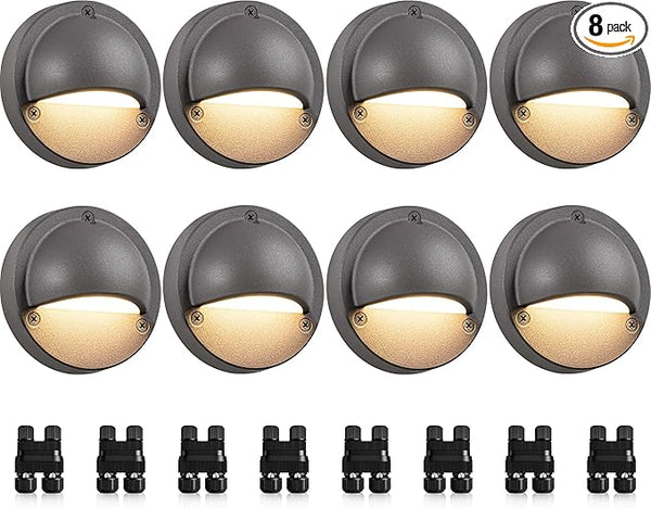 SUNVIE Low Voltage Deck Lights with Fastlock2 Wire Connector 5W LED Landscape Step Stair Lights Outdoor Accent | Lumora