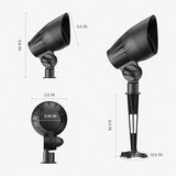GOODSMANN Low Voltage Landscape Spotlights 5W LED Outdoor Floodlights 2700K Warm White Replaceable LED Outside | Lumora