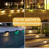 2 LED Solar Deck Lights Outdoor 16 Pack, Solar Lights Outdoor Waterproof for Step,Yard, Fence, Patio, Deck and | Lumora