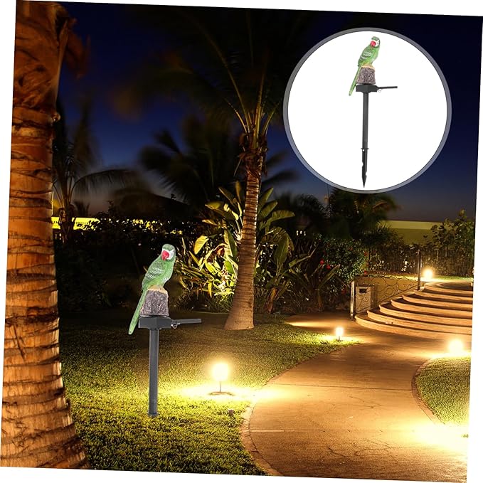 1pc Parrot-Shaped Solar Energy Decorative Lamp Garden Light Adornment for Pathway Patio and Flower Bed Ground | Lumora